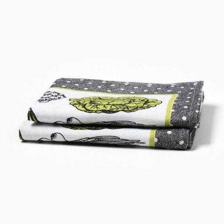 A set of towels "Dolyana" vegetables 35x60 ± 2 cm-2pcs., 100% HL, Rogozhka, 162g/m2-4