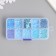Glass 8/0, 12/0 in the box "Blue" beads, glass and sequins 13x6.5x2.3 cm