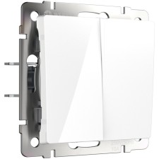 Cross switch W1123001, double -key, white