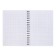 Notebook B5 100 sheets, a cage on a spiral, Erichkrause, "IQ fineline classic" Plastic cover white