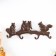 Hooks decorative cast iron "squirrels" 34.5x3x14 cm