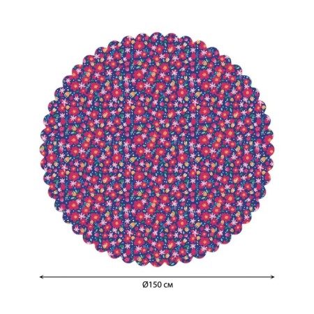 The tablecloth "Flower extravaganza", round, Saten, d = 150 cm-1