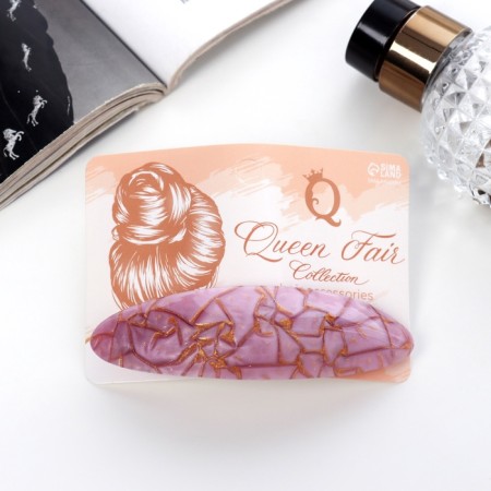 Hair clip for hair "Silva" stone print shine, 9 cm, mix-3