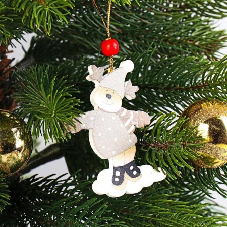 New Year's Suspension "We play merrily", gold thread, mix