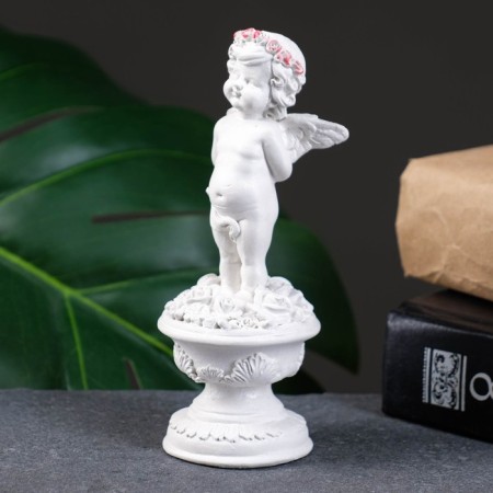 Figure "Angel on the Pedestral" Pearl, 14x6x6cm-3