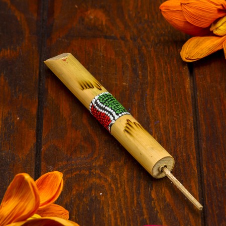 Musical instrument "whistle with patterns" 15x1x1 cm mix-2