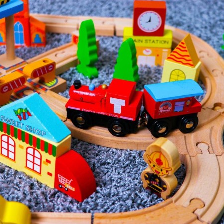Railway, 60 elements, collected. Form: 48 × 46 cm, in boxing plastic-2