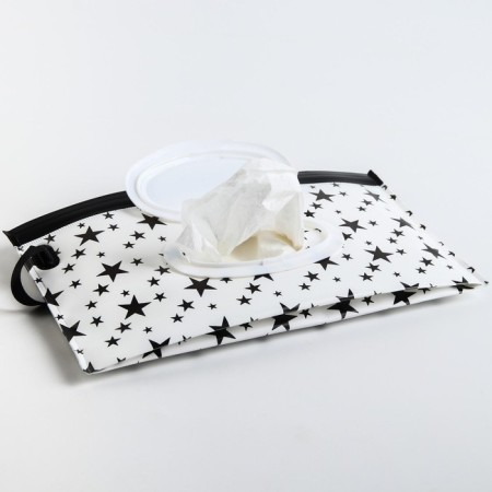 Napotus container with loop "Stars on White", Mix color-13