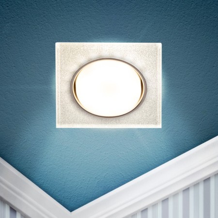 Lamp built -in era DK LD50, IP20, 15W, 120x120x22 mm, 4000k, chrome color/silver