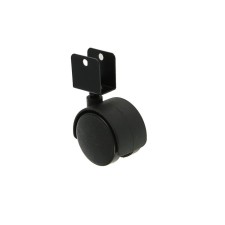 Furniture wheel, d = 50 mm, with an U-shaped mount, without a brake
