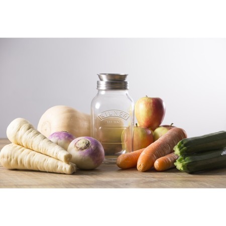 Bank with spiralizer Kilner, glass, 1 liter-9