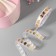 Kapron tape with embossing "heart", 15 mm, 23 ± 1 m, white/gold color