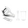 Muxer Moulinex HM461110, manual, 500 watts, 5 speeds, 5 nozzles, white