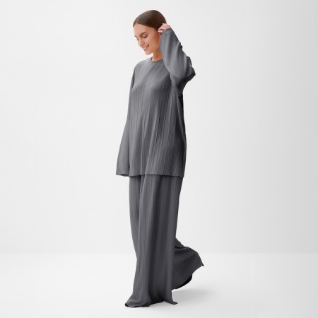 Women's costume (blouse and trousers) Mist Classic Collection, p. 44-46, graphite-1