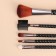 A set of makeup brushes, 5 objects, black/pink gold color