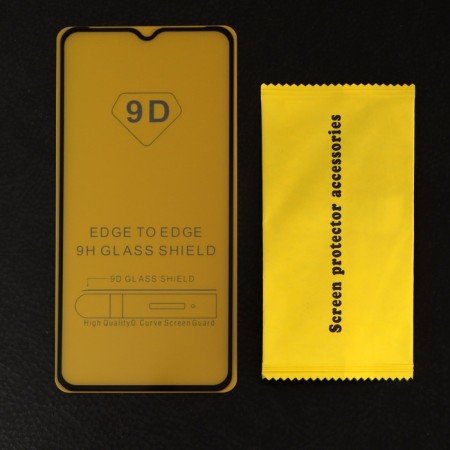 Protective glass Innovation 2D, for Xiaomi Redmi 9a/9c, full glue, black frame-1