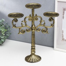Cast iron candle for 3 candles 