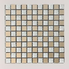 Self -adhesive panel 30*30cm mosaic cage gray