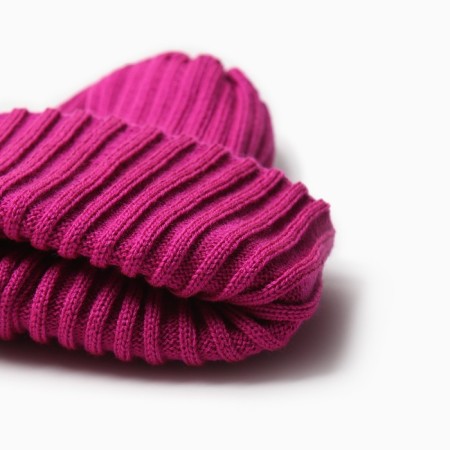 Hat for girls, raspberry color, size 48-52-1