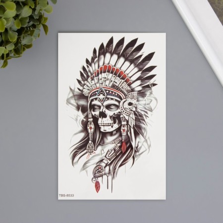 Tattoo on the body Color "Immortal Leader" 12x19 cm