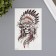 Tattoo on the body Color "Immortal Leader" 12x19 cm