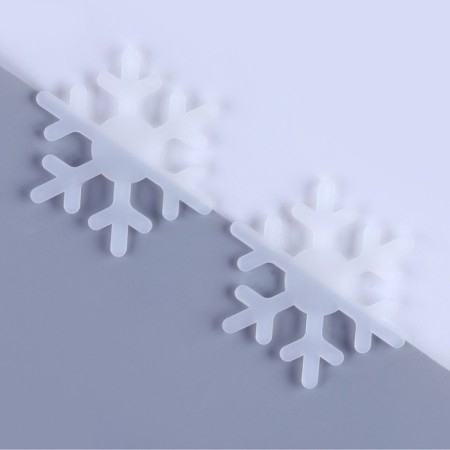 Harvesting - Snowflake suspension with a protective film, set 2 pcs., Size 1 pc. - 7 × 8 cm-2