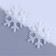 Harvesting - Snowflake suspension with a protective film, set 2 pcs., Size 1 pc. - 7 × 8 cm