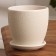 Flower pot "Vicenza", white relief 0.6 liters