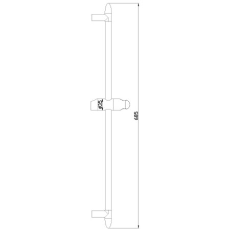 Shower stand LM8063C 685 mm, chrome-1