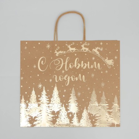 Package Gift Crafts Snow, 32 x 28 x 15 cm, New Year-3