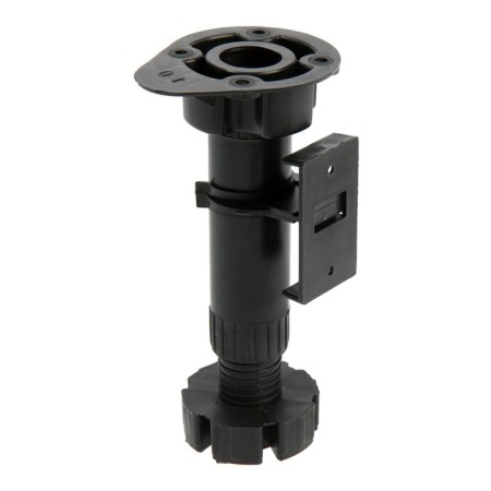 Plastic tundra support adjustable d = 26, h = 120-160 mm, with clip, black, set 4 pcs-1