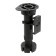 Plastic tundra support adjustable d = 26, h = 120-160 mm, with clip, black, set 4 pcs