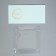 Gift box for flowers with PVC lid, packaging, Present, 12 x 12 x 12 cm