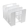 Vertical paper tray, 3 compartments, Erichkrause Techno Classic, White