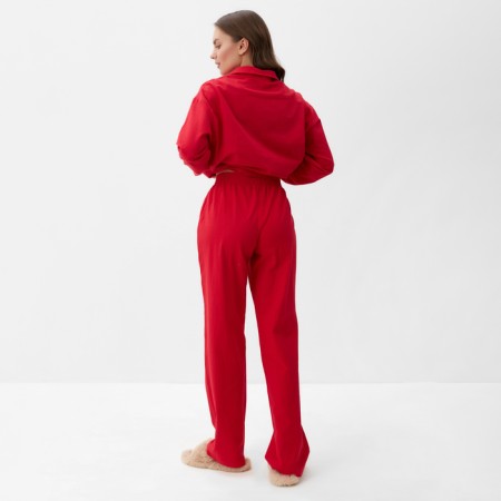 Пижама женская (рубашка и брюки) KAFTAN "Basic" р.40-42, красный-4