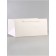 A packet for a cake, with a wide bottom of 40 x 40 x 19.5 cm, white