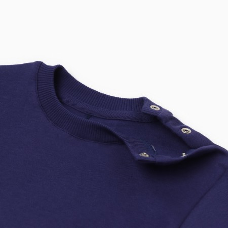 Kit (sweatshirt, trousers) children's minku dark blue color, height 68-74 cm-4
