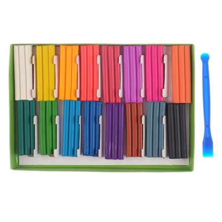 Plasticine soft (wax) 16 colors of 196 g of "bee", with a stack, cardboard packaging 280030n-3