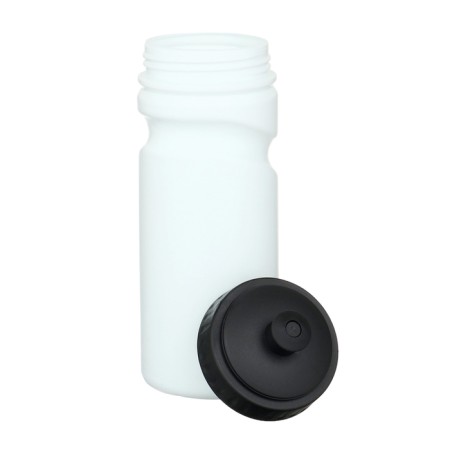 Bicycle bottle, 550 ml, with a drinker, 20.3 x 6.8 x 6.8 cm, white-1
