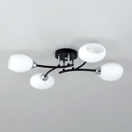 Ceiling chandelier Citilux "Florida" CL148145, 65.5x51x14.5 cm, 4x60W, E14, Black Color Black-3