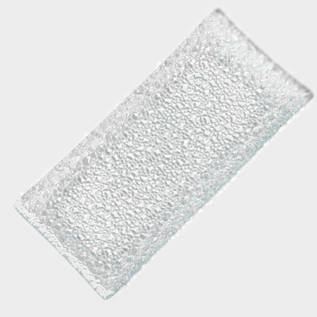 Glass Serving shares "Texture", 19.5 × 9.5 cm, rectangular-2