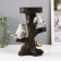 Souvenir Polystone SPRISE "Two White Birds with a stand" D = 7.5 cm 15x11.5x19.5 cm