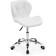 Computer chair Trizor Metal/Eco -leather, Chrome/White 53x53x69 cm