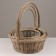 A set of baskets, 40x14/45 cm, 34x14/43 cm, 28x12/28 cm, willow