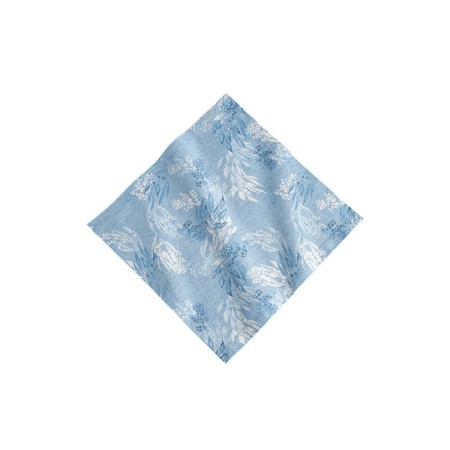 Curtain on the Azure tape, size 145x270 cm, blue color-2