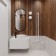 Terminus duo electric heated towel rail "Circle", 1600x114 mm, white matte