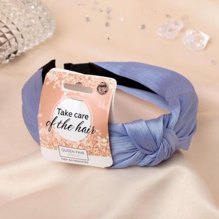 Hair rim "prestige" 3 cm, blue-1