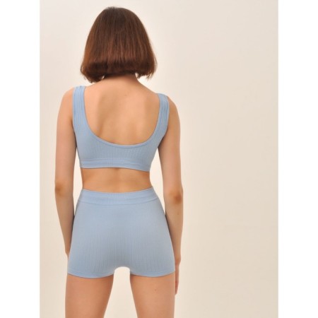 Women's shorts with the braid "Kosichka" Mirey Shorts Plait, size 44-46, color forget-me-down-1