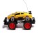 The radio -controlled jeep "Supergracker" works on the battery, the color is yellow