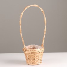 Wicker basket, d15x13xh42cm, natural, willow
